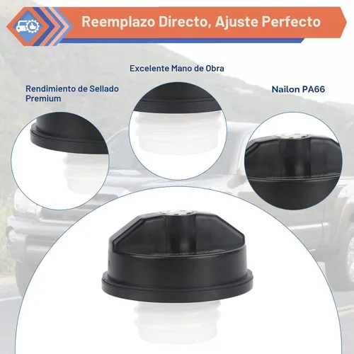 Miniatura 5 de Tapa de gas con bloqueo con 2 llaves, tapa de combustible con bloqueo compatible con Chevy Honda, Nissan, Acura, Mazda, Cadillac, GMC Vehicle
