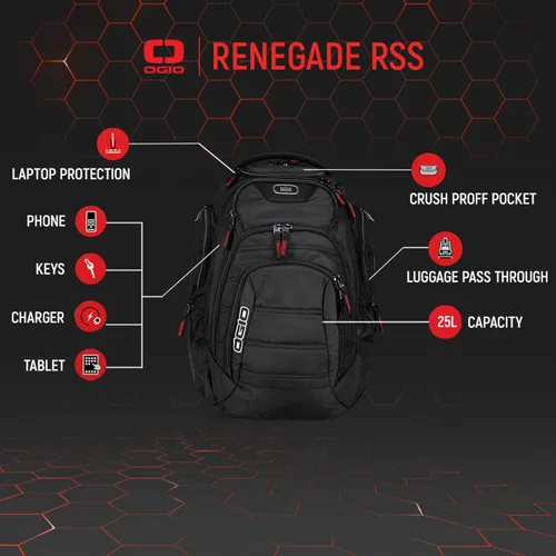 Miniatura 3 de Mochila Renegade para computadoras portátiles/tabletas de Ogio con RSS