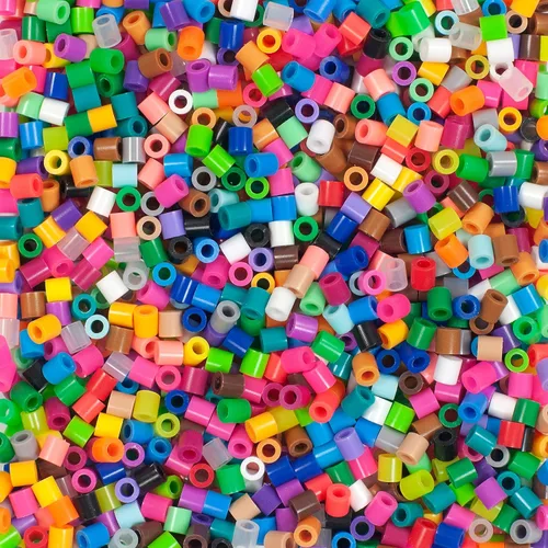 Miniatura 5 de Perler Cuentas surtidas de fusibles multicolor para manualidades infantiles, 11000 piezas