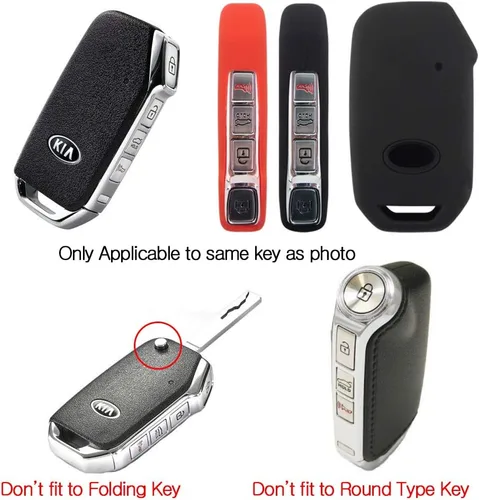 Miniatura 2 de Fob Remote Smart Key Case Protector Funda de silicona para vehículos Kia