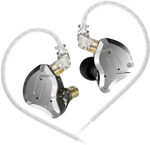 Miniatura 11 de KZ ZS12 PRO X - Audífonos intrauriculares IEM con micrófono, auriculares con cable para juegos 5BA 1DD híbridos, auriculares IEM con sonido estéreo