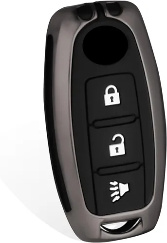 Premium Soft Silicone for Infiniti 3 Buttons Key Fob Cover,Heavy-Duty Keychain with Cover Case Compatible with Nissan Altima Sentra Rogue Armada