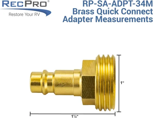 Miniatura 8 de RecPro RV Conector de conexión de puerto de espray exterior con conector rápido (Blanco)