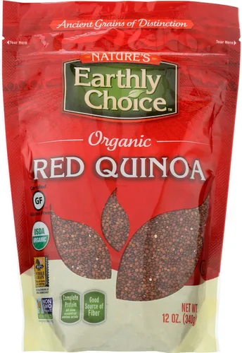 Miniatura 3 de Nature's Earthly Choice Quinua roja orgánica de primera calidad, proteína completa, buena fuente de fibra, grano entero, Kosher, certificado