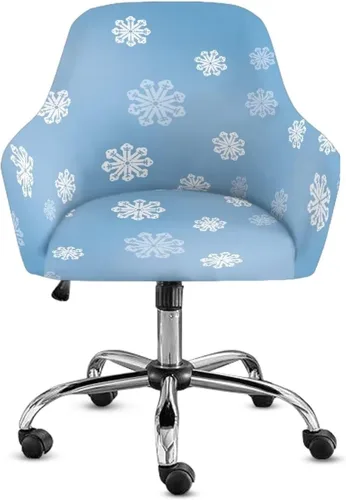 Miniatura 12 de Funda para sillón de invierno con diseño de muñeco de nieve, funda suave para silla de computadora, forro elástico para silla de escritorio, diseño