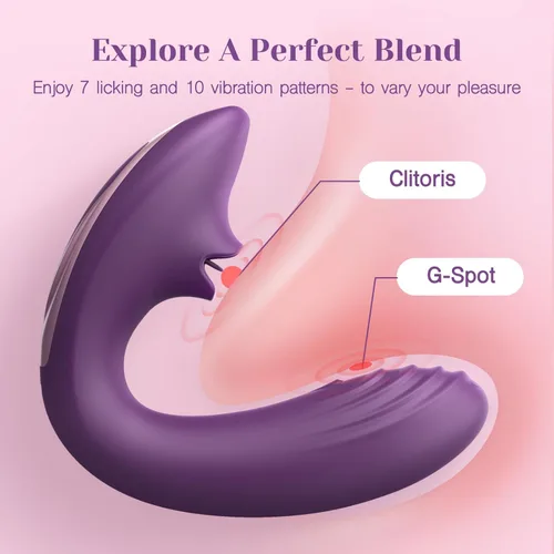 Miniatura 3 de Tracy's Dog Vibrador para lamer el clítoris, juguetes para adultos con lengua con control remoto para mujeres y parejas, juguete sexual vibratorio