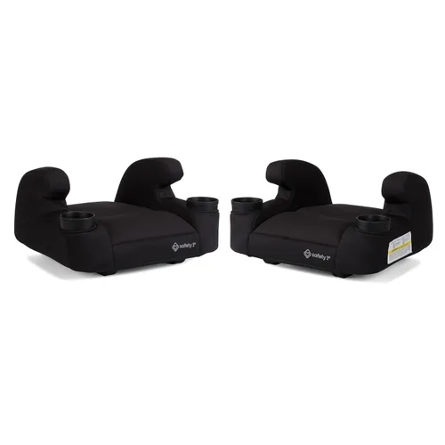Safety 1st Comfort Ride Lite Asiento elevador de automóvil, paquete de 2, asiento elevador ligero sin espalda, lavable a máquina, portavasos aptos