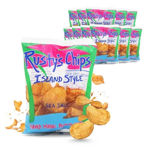 Miniatura 7 de Rusty's Chips - Chips crujientes y saludables para un bocado rápido - Chips sin gluten, sin conservantes, sin OMG, paquete de aperitivos veganos
