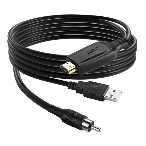 Miniatura 9 de Convertidor de audio HDMI ARC a óptico de 192 KHz para TV a barra de sonido, Plug & Play de 3.4 pies/3.4 ft ARC a cable óptico Adaptador