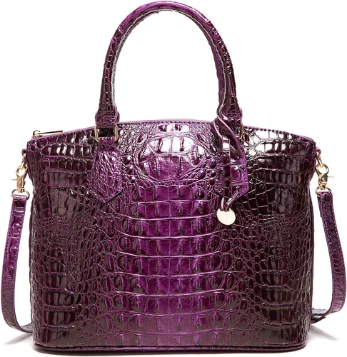 Miniatura 17 de Makcr Joacbv Bolso Satchel para Mujer Bolso Bandolera Largo Elegante Bolso Tote Asa Superior Cuero Vegano Bolsos de Mano para Damas Patrón en Relieve