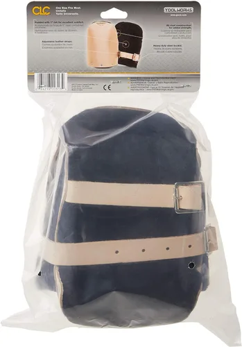Miniatura 3 de CLC Custom Leathercraft 313 Rodilleras de cuero resistente, doble forro grueso, color marrón