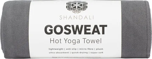 Miniatura 10 de Toalla Shandali GoSweat Antideslizante para Yoga Caliente con Microfibra de Ante Superabsorbente y Suave en Muchos Colores, para Pilates Bikram