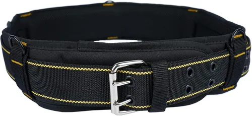 MELOTOUGH Cinturón de herramientas acolchado con anillo en D para hombre, ajustable para cinturas de 34 a 50 pulgadas, cinturón de trabajo