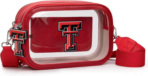 Miniatura 26 de Montana West NCAA Bolsa transparente para eventos de estadio, bolsos para fanáticos de los deportes con correa de nailon ajustable, bolsillo