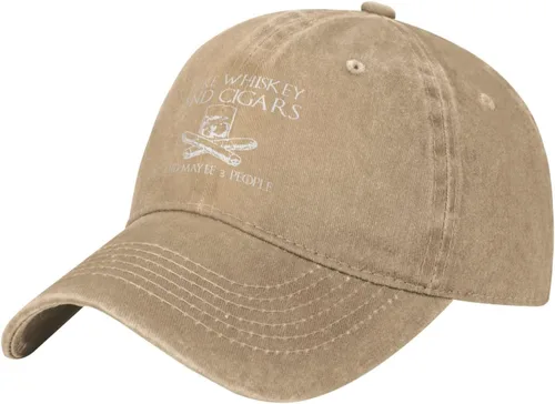 Miniatura 46 de Philysonic Funny Hat I Like Whisky and Cigars and Maybe 3 People Sombreros para Hombres Gorras de Béisbol Gorras Ajustables