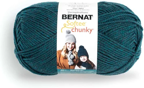 Miniatura 35 de Ovillo sólido Bernat Softee Chunky, Acrílico, Rojo Berry, Paquete de 1