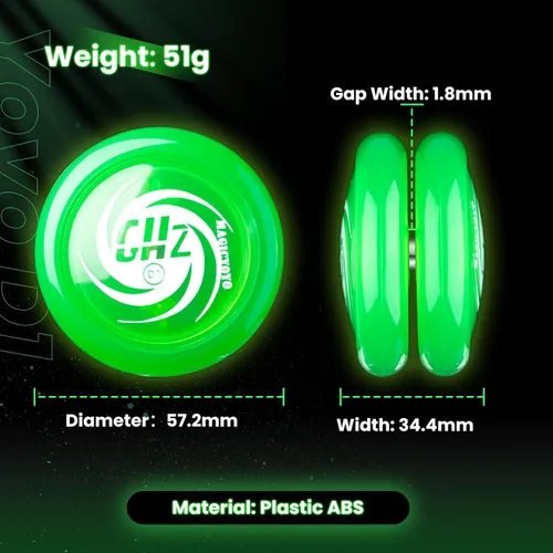 Miniatura 5 de MAGICYOYO Yoyo D1 GHZ Looping Yoyo que brilla en la oscuridad, Yoyo de nivel básico para niños, Yoyo de retorno automático para principiantes, yoyo