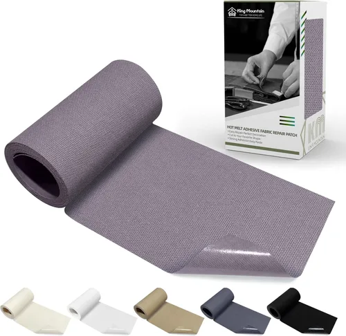 Miniatura 22 de KING MOUNTAIN Parche de lona para planchar, 3"×60", parche de reparación de tela de algodón 100% impermeable, utilizado para varios sofás, tiendas