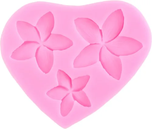Miniatura 8 de ZiXiang Plumeria - Molde de silicona para flores de hibisco, moldes para decoración de pasteles, decoración de cupcakes, caramelo de chocolate