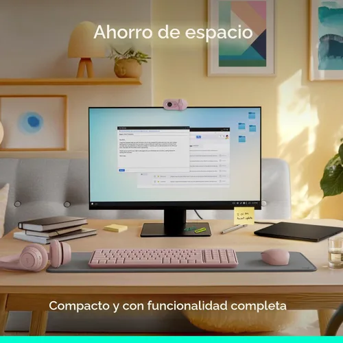 Miniatura 5 de Logitech MK250 Combo de Teclado y Ratón Inalámbrico Bluetooth: Conectividad Rápida y Fácil, Teclado Inalámbrico Compacto, Ratón Ambidiestro, Rosa