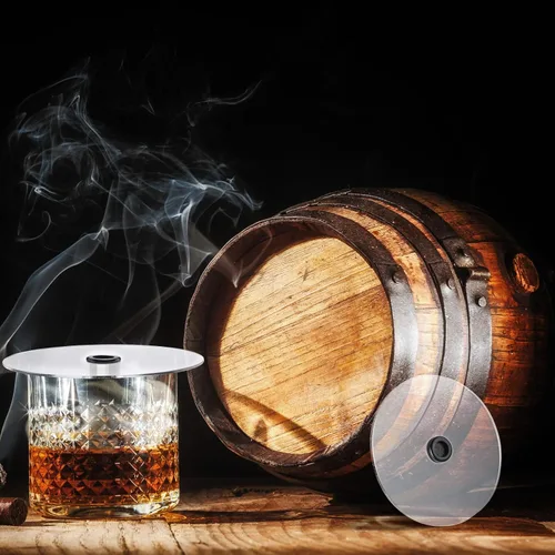 Miniatura 4 de 6 fundas para tazas de pistola de ahumar, tapas de infusor, fundas de bebidas de cóctel, accesorios para pistolas de fumar para copas de vino