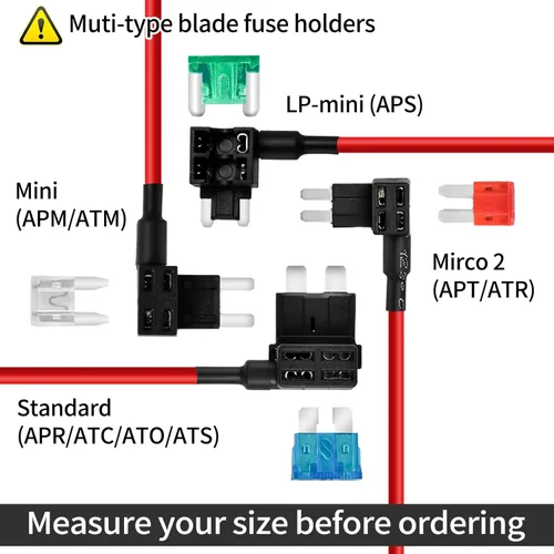 Miniatura 8 de MuHize Grifos de fusibles Micro2 – Adaptador de circuito adicional ATR de 12 V para caravana y automóvil, 5 fusibles 5A, diseño de doble ranura