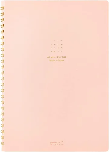 Miniatura 8 de Midori 15334006 Notebook, Ring Notebook, Color, Dot Square, Blue, A5