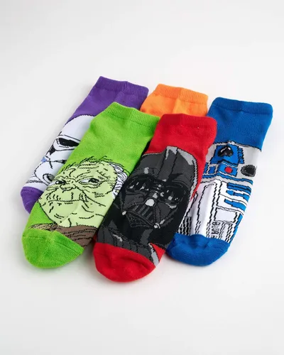 Miniatura 4 de STAR WARS Men's 5 Pack No Show Socks