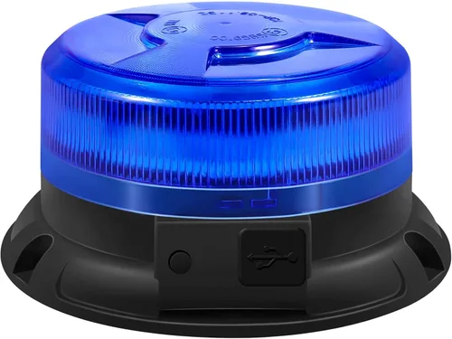 Miniatura 8 de AnTom, luz estroboscópica magnética inalámbrica, luces de baliza LED impermeables recargables para camiones, advertencia de emergencia intermitente