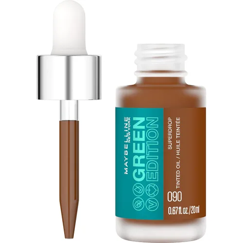 Miniatura 22 de Maybelline Green Edition Superdrop - Base de maquillaje de base de aceite tintado, base de cobertura natural ajustable formulada con aceite de 100