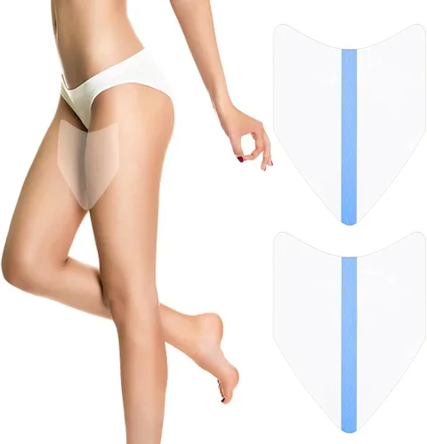 Almohadillas antirozaduras interiores para muslos, parches invisibles transparentes de cinta de fricción para levantar muslos, protección