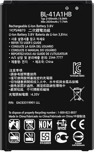 Miniatura 4 de DDONG Para LG Tribute HD LS676 LS660 X Style L56VL L53BL Batería de repuesto BL-41A1HB