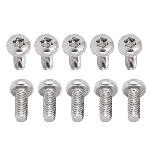 Miniatura 67 de DTGN Tornillos Torx de cabeza plana M1.0.236x0.118 in (DXL), paquete de 20, buenos para maquinaria, sujetadores de seguridad Torx de acero