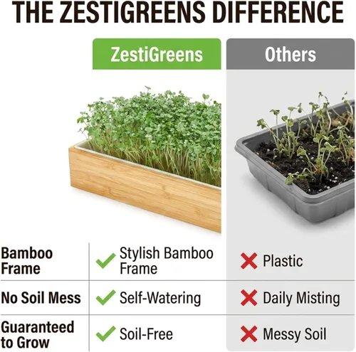 Miniatura 3 de Kit de cultivo de microgreens de riego automático, la forma más fácil de cultivar microverduras frescas en casa. Incluye bandeja reutilizable