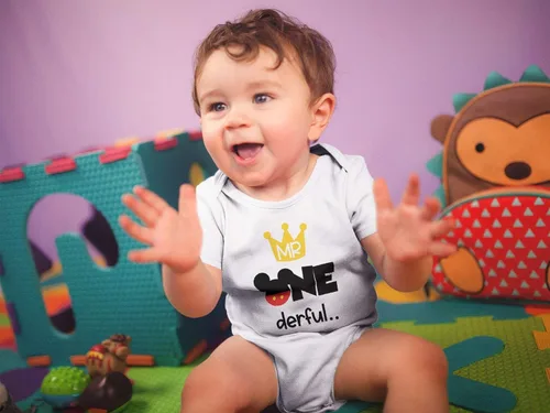 Miniatura 3 de Traje de primer cumpleaños de Luke Lulu Mouse 1er body para bebé niño único
