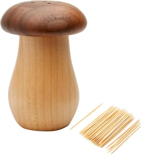 Soporte para palillos de dientes, lindo dispensador de palillos de dientes, contenedor de madera para cocina, hogar, restaurante, comedor,