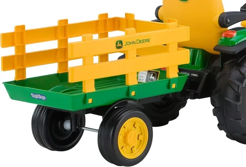 Miniatura 4 de Peg Perego John Deere - Tractor de fuerza terrestre con remolque de 12 voltios para montar