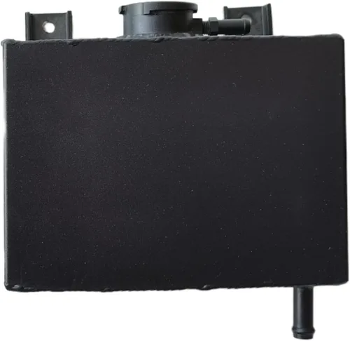 Nuevo tanque universal de depósito de refrigerante de botella de expansión de desbordamiento de aluminio con tapa NEGRO