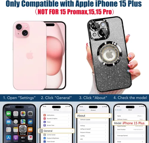 Miniatura 218 de Misscase Funda magnética con purpurina para iPhone 11 compatible con MagSafe, protección completa, delgada, a prueba de golpes, antiarañazos