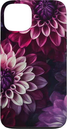 Miniatura 7 de iPhone 11 Dahlia Flower Floral Nature Garden Funda con diseño granate rosa y morado