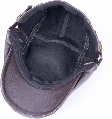 Miniatura 8 de Gorra de hiedra para hombre, sombrero de cuero de PU para hombre, boina ajustable, gorra plana de golf, gorra plana Gatsby, sombrero de pesca