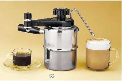 Miniatura 2 de M.V. Trading Bellman - Estufa de acero inoxidable y máquina de café espresso/capuchino, 9 tazas