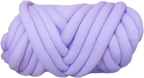 Miniatura 3 de Estambre de algodón súper grueso para tejer mantas a mano Rosa claro
