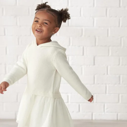 Miniatura 6 de Gerber Vestido tipo suéter para bebés y niñas pequeñas con falda de tul