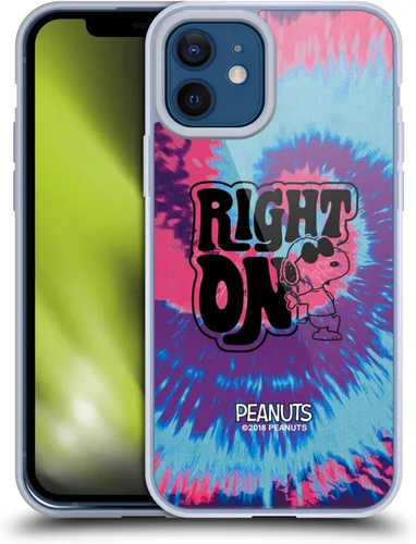 Miniatura 140 de Head Case Designs Funda de gel Woodstock 50th con licencia oficial de Peanuts Snoopy Guitar 1969 [protección de grado militar] compatible con Apple