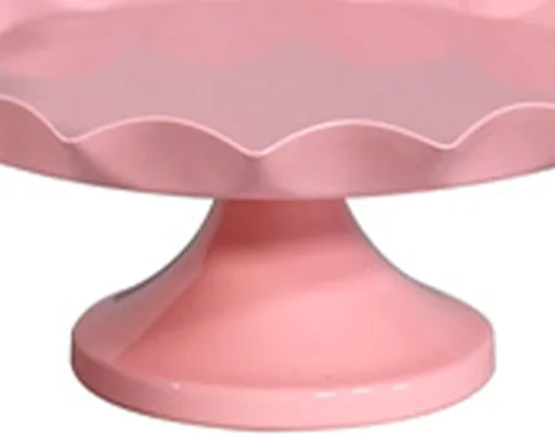 Miniatura 8 de Soporte de hierro para tartas, bandeja decorativa para cupcakes, bandeja de fruta de postre para baby shower, boda, fiesta de cumpleaños (rosa) (M)