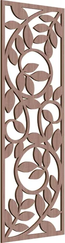 Miniatura 50 de 9 3/8"W x 24 3/8"H x 1/4"T Utica Decorativo Fretwork Madera Paneles de Pared, Abedul