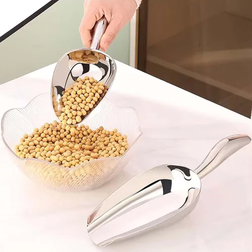 Miniatura 3 de Cuchara de hielo de acero inoxidable, mini cuchara para congelador, resistente, apta para lavavajillas, 5 onzas