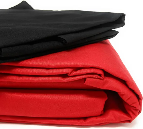 Miniatura 3 de Tache - Juego de sábanas de 4 piezas de algodón suave, fresco y transpirable, color rojo brillante y negro, tamaño King Negro y rojo