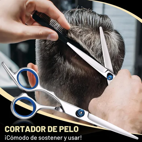 Miniatura 5 de YUQGAOP Juego de Tijeras para Cortar Cabello, Tijeras Profesionales de Acero Inoxidable para Cortar Cabello, Tijeras de Peluquero para Cortar